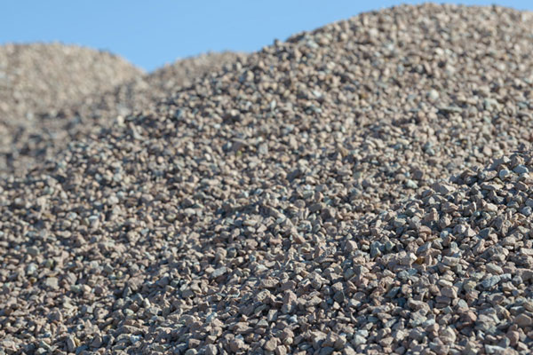 Piles of Spec Aggregate used for roads and construction